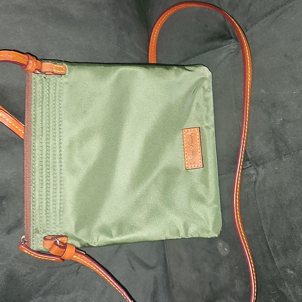 Dooney & Bourke Green and Brown Crossbody Bag - Picture 3 of 5